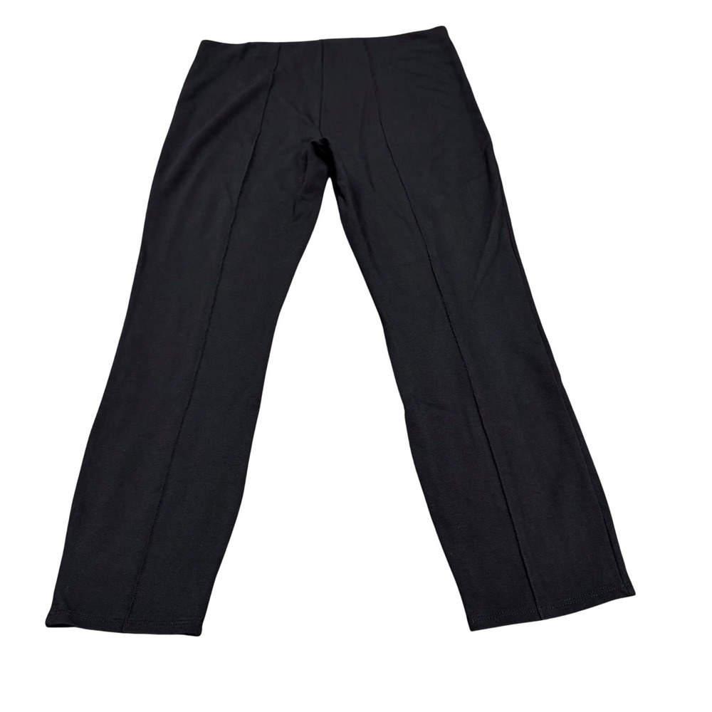 The Row Womens Black Slim Pull On Trousers M Seam Detail AA304 Made USA - Picture 14 of 16